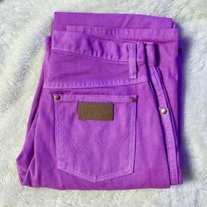 Bright purple wrangler jeans SOLD